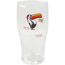 Shamrock Gift Company Guinness Single Pint Glass (Guinness Christmas Toucan Glass)