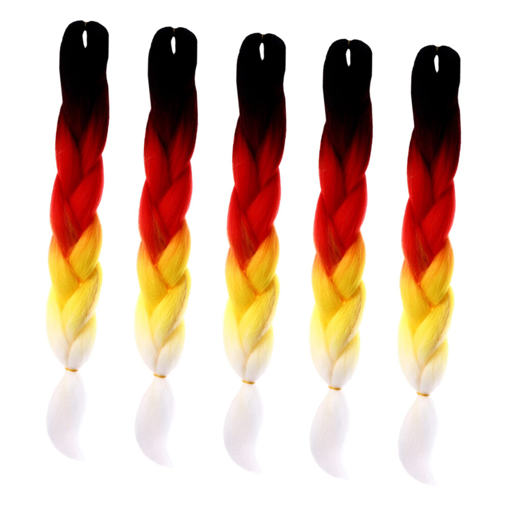 Synthetic Ombre Braiding Hair Extensions for Women Gradient Color Heat Resistant for African Braids