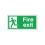 Fire Exit Running Man Left 150x300mm Self-Adhesive 1