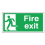 Fire Exit Running Man Left 150x300mm Self-Adhesive 2