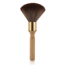 Barber Neck Duster with Soft Wool Bristles and Long Wooden Handle for Salon or Home Hair Cutting