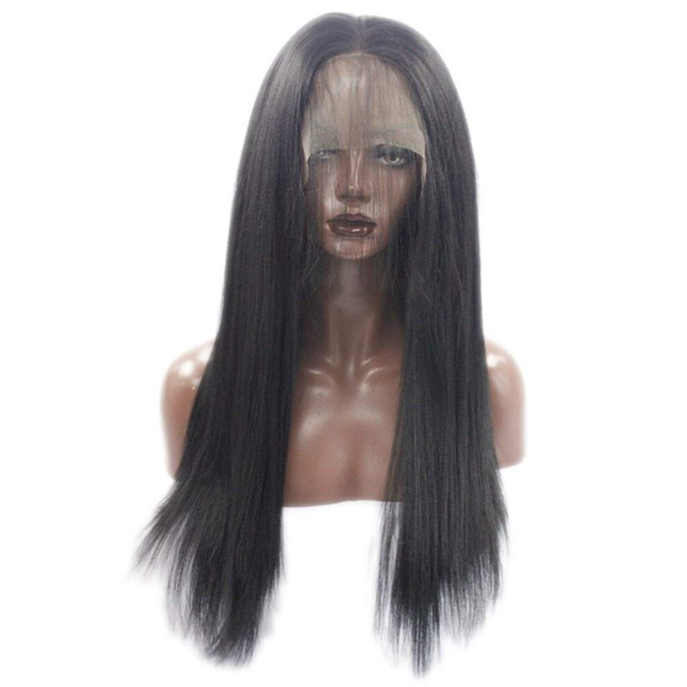 Glueless Lace Front Wig Heat Resistant Synthetic Natural Hairline for Party Styling J0106