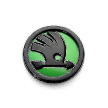 (9cm green) Sticker Of Car's Hood Emblem Insignia For Skoda Octavia, Hood, Front Grille, Rear Trunk, Logo S, A7, Superb, Kamiq, Abs, 1 Piece