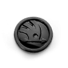 (8cm Bright Black) Sticker Of Car's Hood Emblem Insignia For Skoda Octavia, Hood, Front Grille, Rear Trunk, Logo S, A7, Superb, Kamiq, Abs, 1 Piece