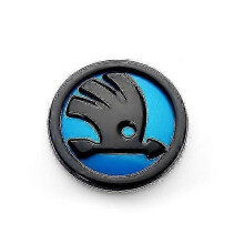 (8cm Blue) Sticker Of Car's Hood Emblem Insignia For Skoda Octavia, Hood, Front Grille, Rear Trunk, Logo S, A7, Superb, Kamiq, Abs, 1 Piece