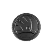 (10cm matte black) Sticker Of Car's Hood Emblem Insignia For Skoda Octavia, Hood, Front Grille, Rear Trunk, Logo S, A7, Superb, Kamiq, Abs, 1 Piece