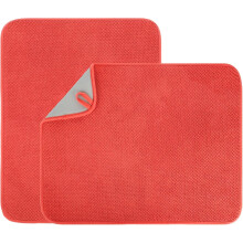 Lot de 2 tapis égouttoirs en microfibre pour plan de travail, ultra absorbants, 50 x 38 cm.