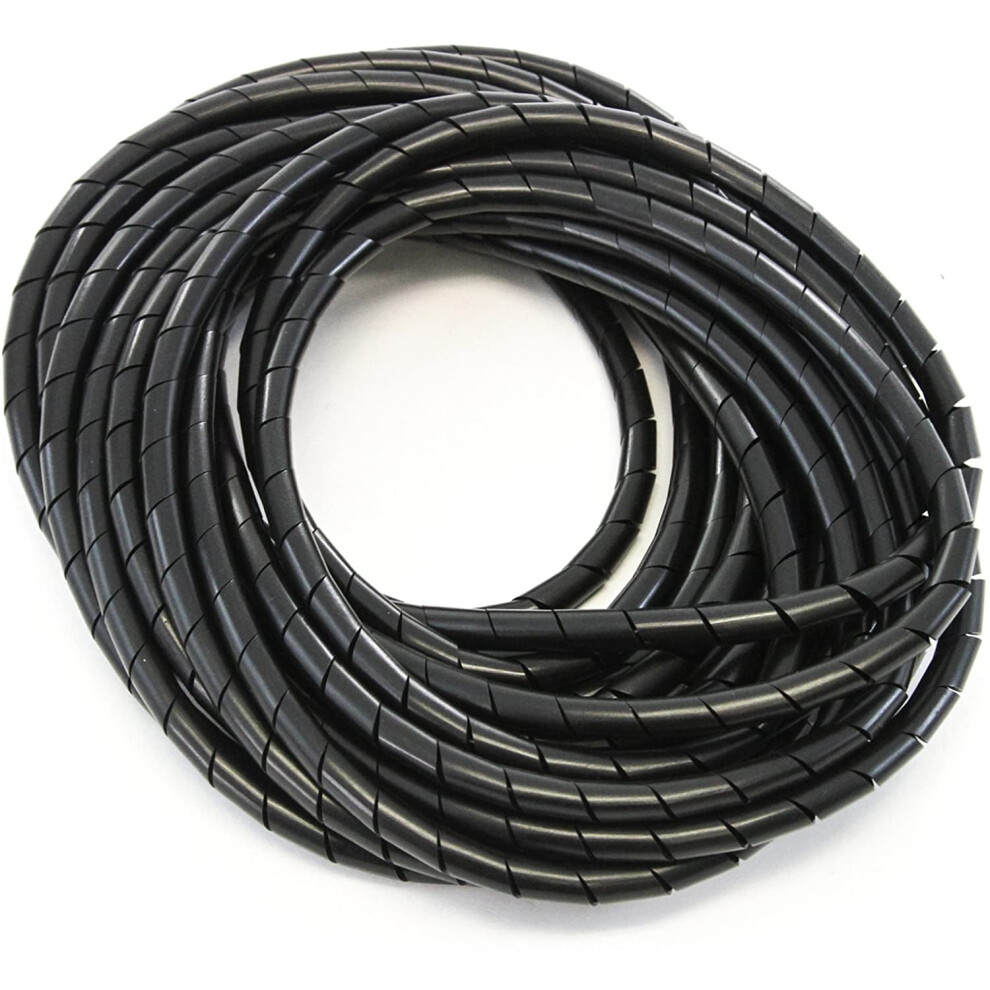 33Ft Pe 1/2 Inches (12 Mm) Black Polyethylene Spiral Wire Wrap Tube Pc Manage Cable For Car Computer Cable 9173940121089