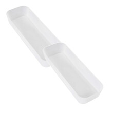 Uitbreidbare lade-organizer voor keukenbestek, bestekhouder, opbergdoos voor servies - 2 stuks
