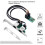 M.2to Διπλή Θύρα Κάρτα Δικτύου Gigabit 2.5G 2RJ45 Θύρες 2500Mbps Υποδοχή Πλήκτρου B/M 1000M, Μέγεθος 5