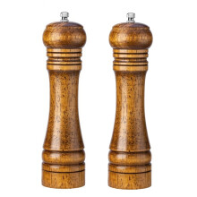 Dřevěný mlýnek na sůl a pepř, mlýnek na sůl a pepř, dóza na koření pepř, láhev na mlení, kuchyňské náčiní