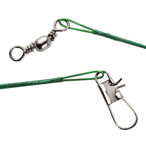 20x Stalen vishengel - 15 cm - Groen 2