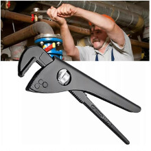 (12 in) Adjustable Multifunctional Pipe Wrench, Multifunctional Self-locking Wrench