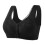 (M,black)Fixed Cup Front Buckle Mother Middle-aged And Elderly Underwear Female Large 1