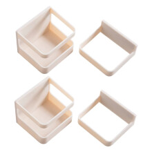 2Pcs Wall Mounted Umbrella Holder with Drain Shelf, No Drill Space Saving Rack for Home Office Dorm Beige