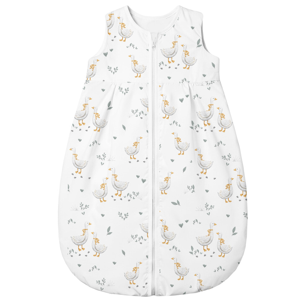 Sleeping Bag 2.5 Tog Sleep Sack 100% Cotton, Summer Wearable Blanket (Duck, 68-74) Baby Comfort