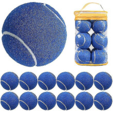 (Blue) 12 Packs Pressure Matching And Training Tennis Balls - PW
