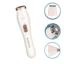 (white) New Multifunctional Ladies Shaver, Shaver, Underarm Hair Remover, Eyebrow Trimmer, Electric Nose Hair Remover