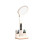 (Regular style, Plug in payment) New Table Lamp Desk Lamp Study Reading Light with Fan LED Clock Eye Protection~ 1