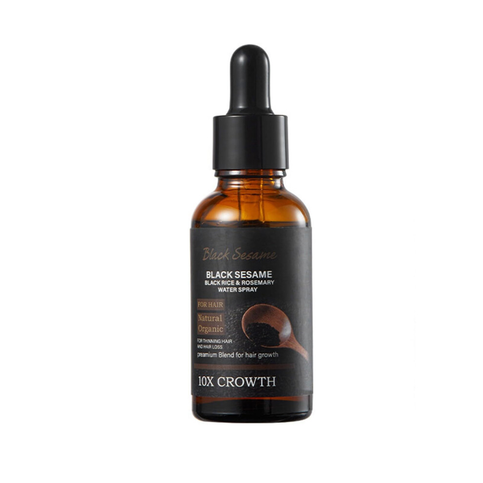 Black Sesame Rosemary Hair Growth Serum For Thicker Fuller Hair, Scalp Nourishing Care 1Pcs