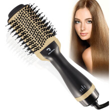 Hot Air Brush Blow Dryer with 3 in 1 Styling, Negative Ionic Technology and Adjustable Heat Control