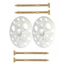 Set Dämmstoffteller 60 mm mit Holzschrauben 6 x 60 mm 100 Stk.