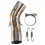 Motorcycle Motorbike Middle Exhaust Mid Link Pipe 5