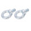 2PCS M18 Galvanized Carbon Steel Eyebolt Lifting Ring, Electroplated 7
