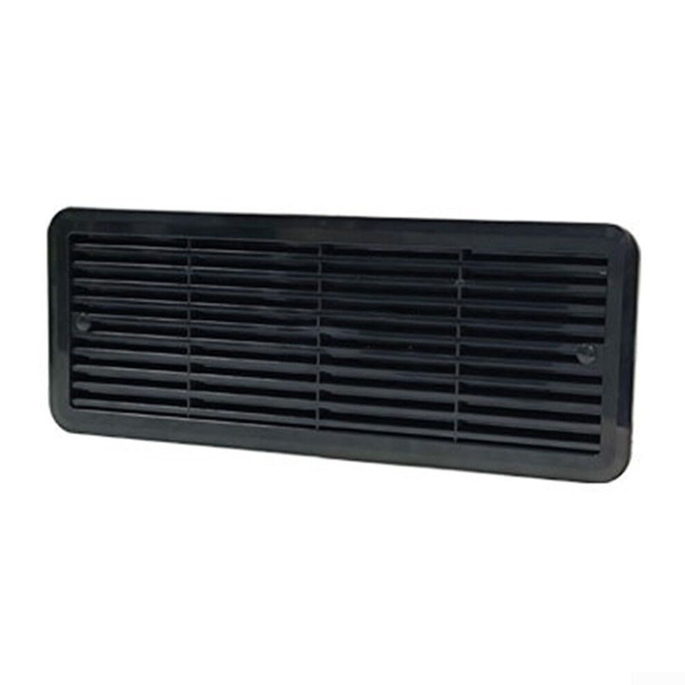 Large Ventilation Grille For Thetford Refrigerators, 483 X 186 Mm, Ventilation Cover, For Caravans, Motorhomes, Cooling (Black) White/Black 9347817015461
