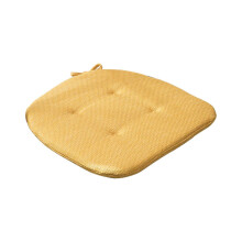 (L, Yellow) Anti-slip Chair Cushion Soft Breathable Comfortable Protective Lightweight Square Floor Butt Pillow Pad for Home KAESI