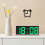 Jacenvly LED Alarm Clock with Large Digital Display, White Frame, Kitchen & Bedside Decor, Compatible with Wall Mounting 1