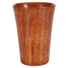 Delaman Cup, Handmade Primitive Natural Wooden Tea Drinking Cup Beer Coffee Cup Milk Container, 1PC
