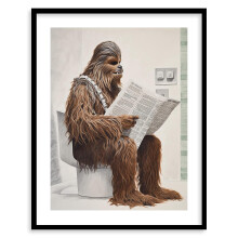 Affiche Star Wars ASPORIC pour salle de bain - Style vintage - Dark Vador, Stormtrooper, Yoda - 40 x 60 cm (16 x 24 pouces), sans cadre