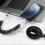 (Black)All-in-one USB A C/micro USB USB C Lightning cable - 3A Allroundo 3