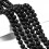 Lava beads, Full strand, 47pcs - 8 mm 1