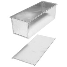 Forma na toast v kuchyni, nepřilnavá forma na chléb, praktická forma na chléb s víkem, forma na pečení toastů, opakovaně použitelná forma