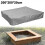 (150x150x20cm, Grey) Sandbox Cover, Sandbox Canopy With Drawstring, Sandpit Pool Cover 1