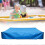 (120x120x20cm,Sky Blue)Sandbox Cover, Sandbox Canopy With Drawstring, Sandpit Pool Cover 2