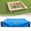 (120x120x20cm,Sky Blue)Sandbox Cover, Sandbox Canopy With Drawstring, Sandpit Pool Cover 1
