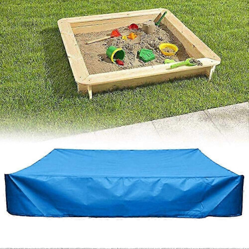 (120x120x20cm,Sky Blue)Sandbox Cover, Sandbox Canopy With Drawstring, Sandpit Pool Cover