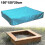 (150x150x20cm,Sky Blue)Sandbox Cover, Sandbox Canopy With Drawstring, Sandpit Pool Cover 1