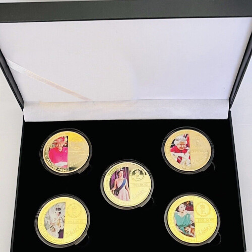 -Ελισάβετ---Επιχρυσωμένο Νόμισμα1 τεμάχιο Βρετανικό-Οικογενειακό--Αναμνηστικό 1