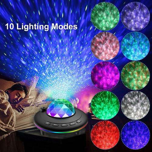 LED Sky Projector Galaxy Sky Projection Lamp Remote Control Bluetooth Bedroom Night Light, Electronics Gadgets 2