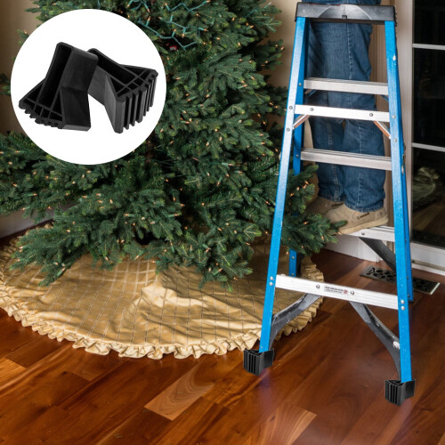 2pcs Folding Ladder Foot Cover Durable Multi-function Ladder Anti-slip Pads 2