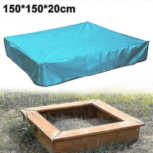 (200x200x20cm, Sky Blue) Sandbox Cover, Sandbox Canopy With Drawstring, Sandpit Pool Cover