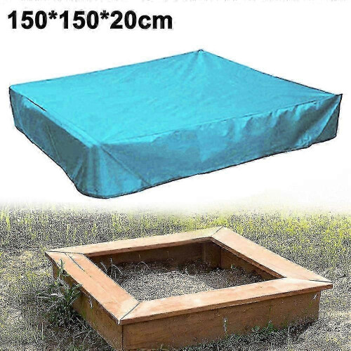 (200x200x20cm,Sky Blue)Sandbox Cover, Sandbox Canopy With Drawstring, Sandpit Pool Cover