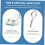 4 Pieces Tile Leveling System with Stable Screw Fixation and Robust Design 5