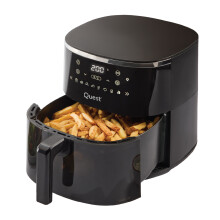 Quest Digital Air Fryer / 6 Litre Capacity / 8 Cooking Presets, Keep Warm & Shake Reminder / Non-Stick Drawer / Transparent Viewing Window / 1750W