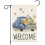 Σημαία κήπου Jbralid Welcome Spring Truck Floral 12x18, διπλής όψης, κάθετο λινό για εξωτερική 1
