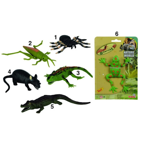 Simba Naturverden Dyr Dyr Myk og elastisk Øgle Rotte osv. 2. Gresshoppe